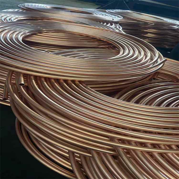 宏泰R410A蚊香盘管空调Tp2紫铜盘管制冷铜管15米 30米定尺铜管