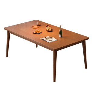 实木餐桌中古风长方形饭桌家用小户型吃饭桌子餐饮商用餐桌椅饭台