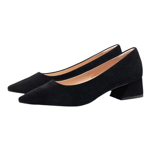 星期六性感尖头女单鞋2026年春季款浅口懒人一脚蹬方跟SSE1111221