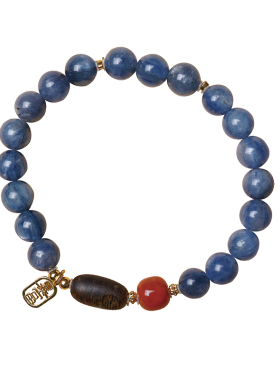 合慕·天然蓝晶石沉香转运手链