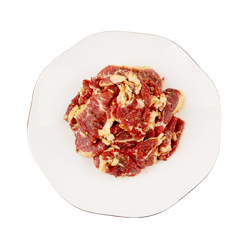 齊函楊佳齊齊哈爾烤肉牛肉新鮮東北燒烤食材半成品新口味拌肉套餐