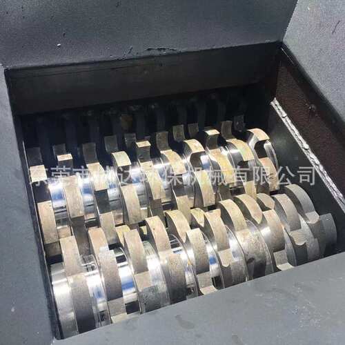 400型双轴铁桶车轮胎撕碎机电动双轴破碎机废料橡胶木材快速撕碎