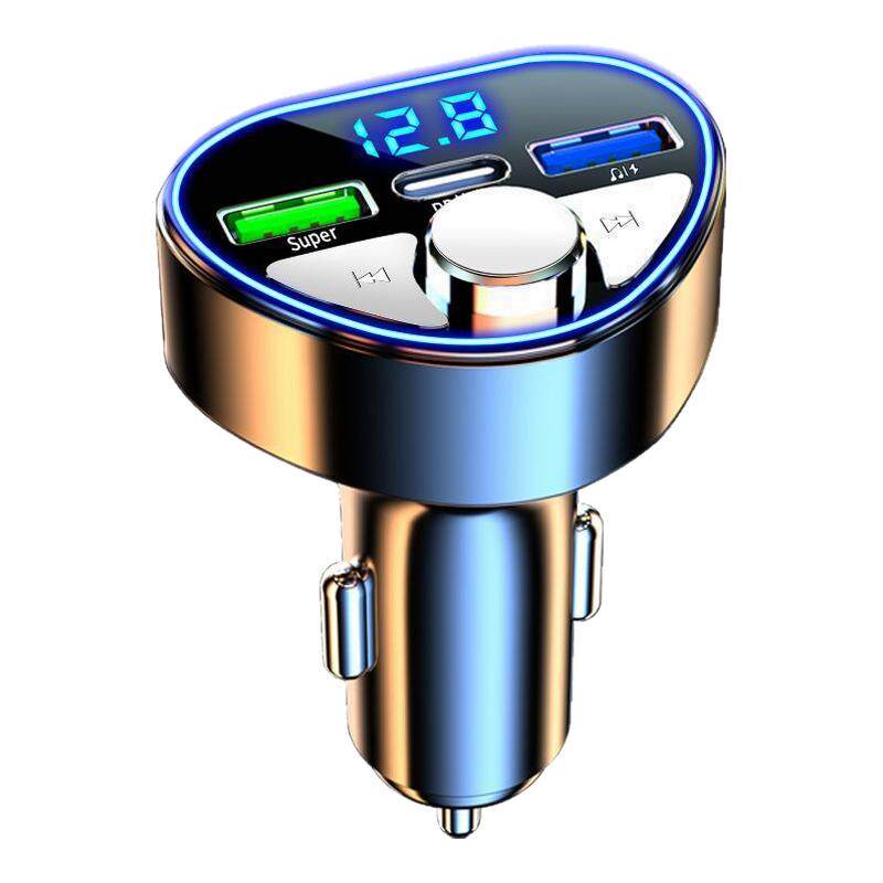 新品车载手机充电器快充头蓝牙播放器MP3音乐导航U盘转换器