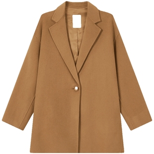 【新品】含绵羊毛BEANPOLE滨波秋冬女士柔系老钱风氛围感手缝大衣