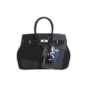 Emotional world2024年新款复古帆布拼接大容量包包通勤高级感