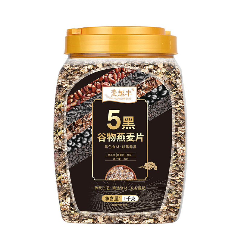 五黑谷物燕麦片麦趣丰代餐即食
