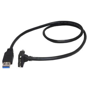 高柔USB 3.0线 线A/Micro-B视觉机器工业相机连接数据线 线上弯头