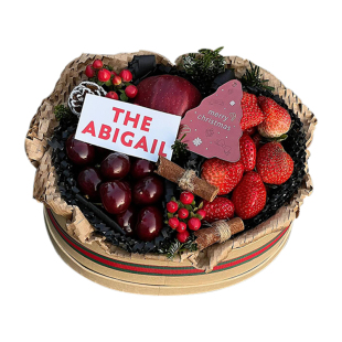 加厚牛皮纸水果礼盒礼品盒空盒圆形包装盒花盒伴手礼物DIY鲜花盒