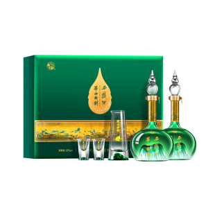 官方正品●华山论剑西凤酒52度千里江山艺术版白酒送长辈500ml*2