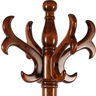 实木衣帽架欧式家用酒店客房卧室客厅落地创意大理石底盘挂衣架子