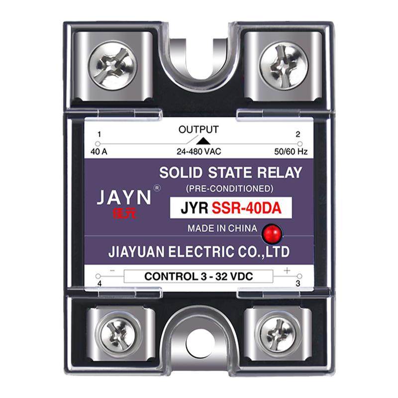 原装JAYN佳元固态继电器SSR-40DA 直流控交流40DA 交流控交流40AA