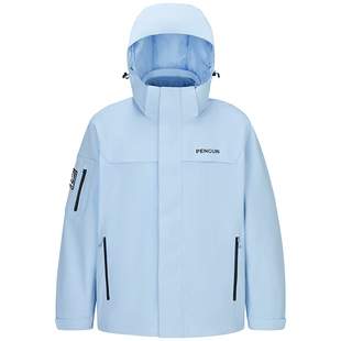 【baby同款】企鹅风盾三合一冲锋衣男女2025秋新款户外三防登山服