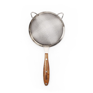 Msart手持双层超细面粉筛304不锈钢过筛网滤网糖果汁豆浆粉筛50目