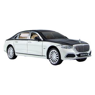 奔驰迈巴赫S680仿真合金轿车模型声光回力汽车儿童玩具车载摆件