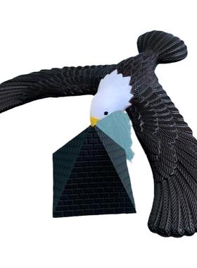 生日复古玩具新款益智手指老鹰支点平衡磁悬浮节日老鹰鸟小鸟摆件