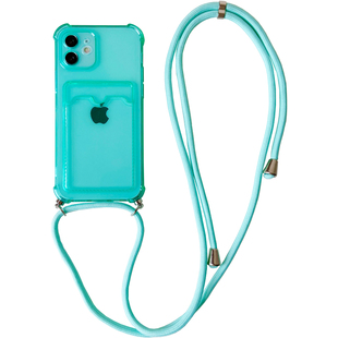 简约防摔透明适用苹果17proMax插卡手机壳iphoneAir背带斜挎15P挂绳12装卡放证件13卡套一体肩带16防摔14Plus