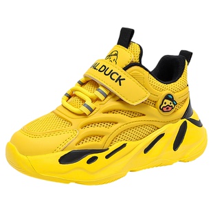 小黄鸭童鞋男童运动鞋2026春秋新款网面透气潮牌男孩跑鞋儿童鞋子