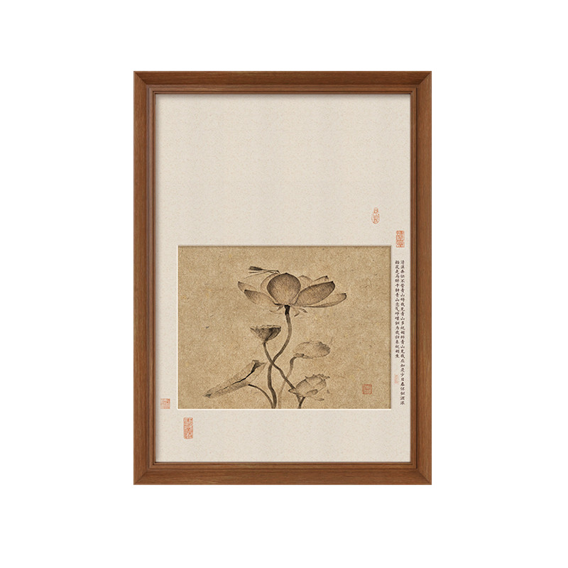 【宋氏美学】水墨荷花茶室装饰画