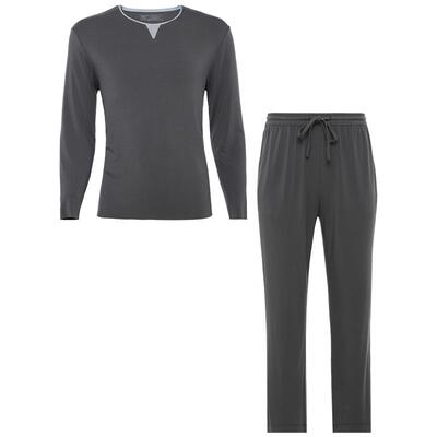 爱慕先生24秋冬奶皮睡眠衣男舒适长袖长裤家居服睡衣套装NS43L421