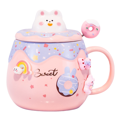 陶瓷少女心大众手工水杯