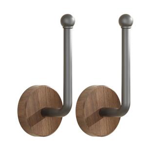 胡桃木头绳挂钩发圈皮筋发饰发箍挂勾浴室壁挂神器手腕带强力粘胶