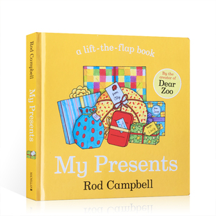 英文原版绘本 My Presents 我的礼物 机关操作纸板书 吴敏兰书单 0-3岁幼儿启蒙图画故事书 dear zoo同作者Rod Campbell