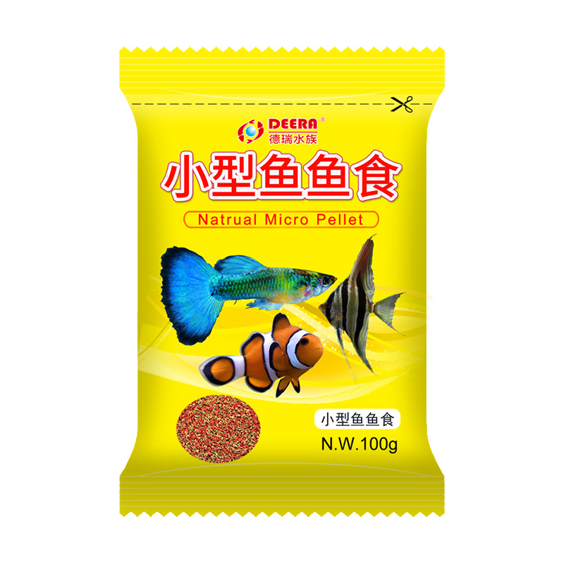 孔雀鱼饲料热带鱼鱼食小型鱼饲料观赏鱼斗鱼红绿灯微颗粒鱼苗鱼粮