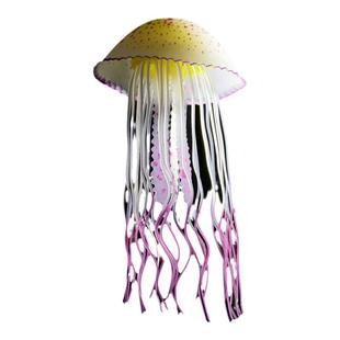 鱼缸仿真水母漂浮造景装饰品小摆件硅胶夜光假水母仿真鱼假鱼布景