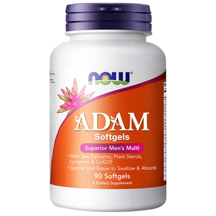 NOWFoods诺奥ADAM男士多维软胶囊活力复合维生素VC助力免疫90粒