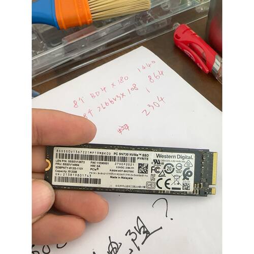 可维修议价  数据SN730拆机SSD512GBNVMeM.2PCIe3.0x4接口马来西