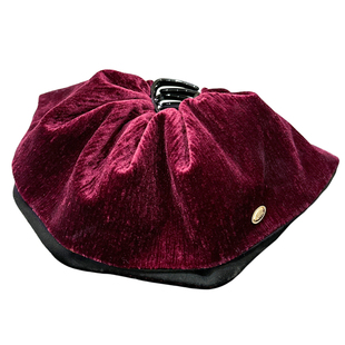 新年红金标丝绒裙摆马尾夹抓夹秋冬气质发卡后脑勺发夹女半扎发饰