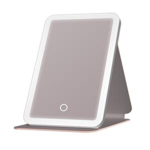 DOCO化妆镜便携折叠镜子led带灯智能美妆台式桌面梳妆镜女友礼物