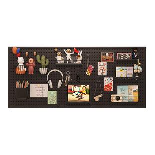 桌面圆孔金属洞洞板置物架五金工具饰品收纳配件厨房手机壳展示架