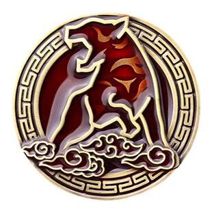 汽车个性创意老虎车标2022虎年车贴3D立体金属改装国潮风车尾贴标