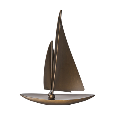 北欧风格复古一帆风顺帆船摆件