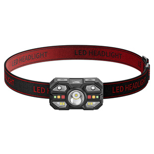 感应头灯2025新款强光超亮夜间户外登山照明灯头戴式钓鱼专用灯