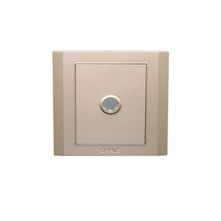 欧普照明86型电源插座5五孔开关插座面板套家用USB五孔香槟金W58