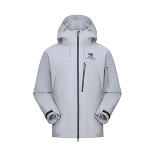 骆驼雨神巡洋舰冲锋衣女三合一两件套三防绿色外套防水登山服装男