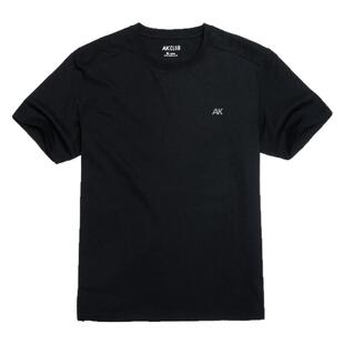 AK男装夏季新款都市防晒弹力合体后背印花圆领短袖速干机能T恤男