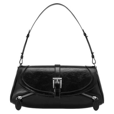 女士秋季大号时尚立体锁扣单肩包