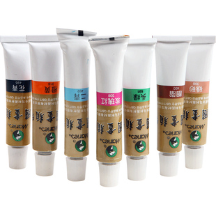 马利牌5支装12ml藤黄中国画颜料藤黄花青大容量5支装山水画水墨画工笔画颜料单色白色赭石曙红大红三绿