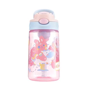 现货美国Contigo康迪克儿童吸管水杯防漏龙口杯保温学生可爱水壶