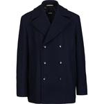 Hugo Boss男士2025秋冬新款中长款羊毛呢大衣绅士风衣保暖外套潮