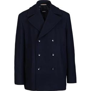 Hugo Boss男士2025秋冬新款中长款羊毛呢大衣绅士风衣保暖外套潮
