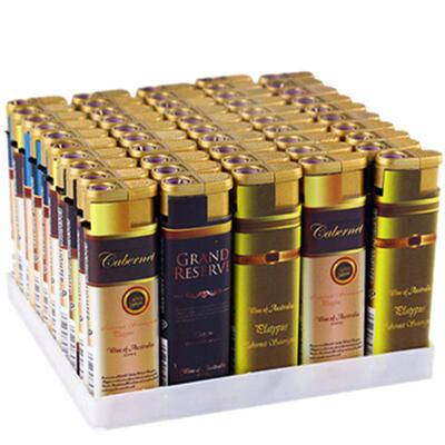 一大盒50支防风直冲打火机可充气耐用家用商超零售定制广告印字