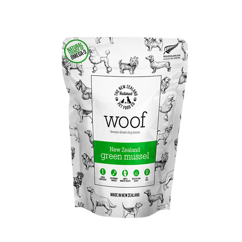 Woof狗冻干零食绿唇贻贝牛肚羊肚