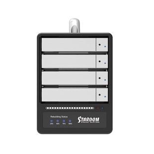 STARDOM SR4-B32 USB3.2 20Gbps Type C硬件RAID5磁盘阵列 速度快
