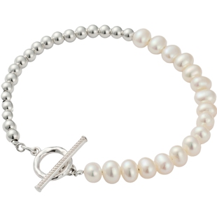 新年礼物agete/阿卡朵【甜甜圈】淡水珍珠925银手链