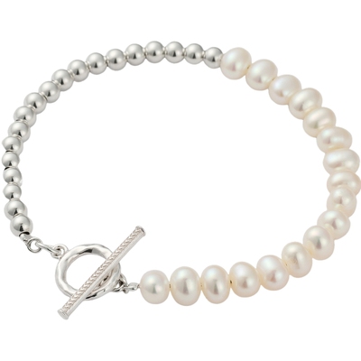 新年礼物agete/阿卡朵【甜甜圈】淡水珍珠925银手链