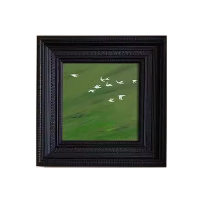 艺术中古风客厅入户装饰画复古